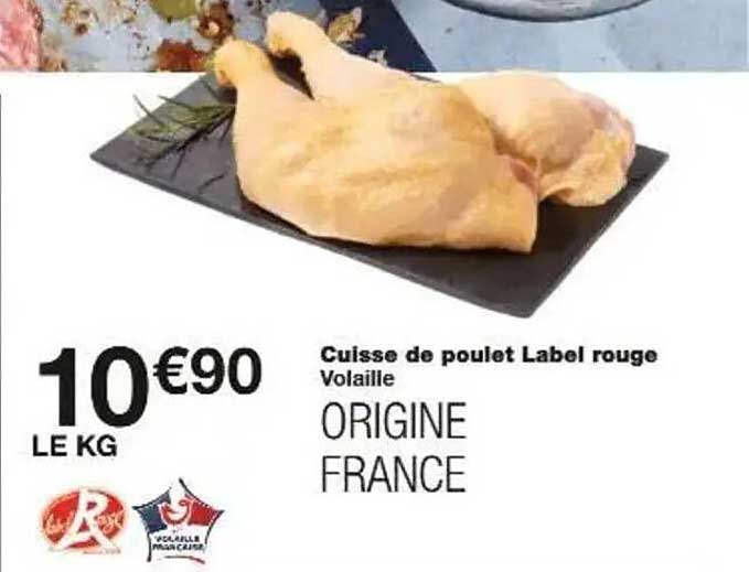Cuisse de poulet Label rouge