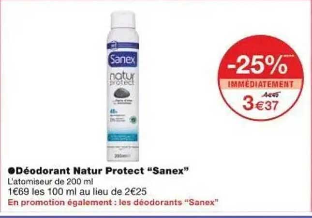 Déodorant Natur Protect “Sanex”