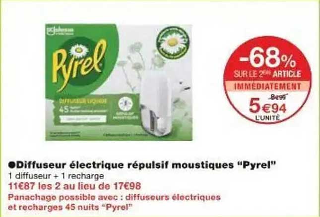 Diffuseur électrique répulsif moustiques "Pyrel"