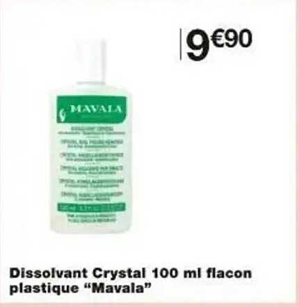 Dissolvant Crystal 100 ml flacon plastique “Mavala”