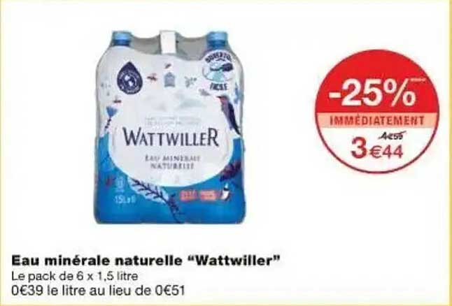 Eau minérale naturelle “Wattwiller”