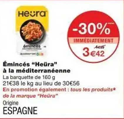 Émincés "Heüra" à la Méditerranéenne
