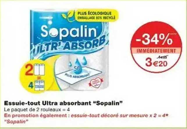 Essuie-tout Ultra absorbant "Sopalin"