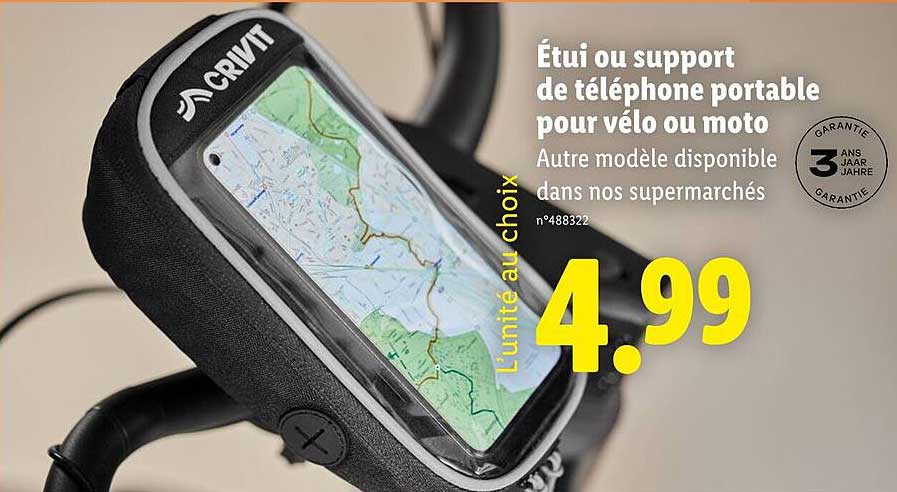 Étui ou support de téléphone portable pour vélo ou moto