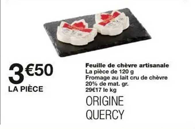Feuille de chèvre artisanale
