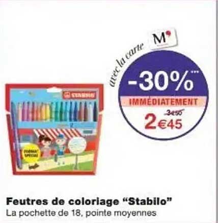 Feutres de coloriage “Stabilo”