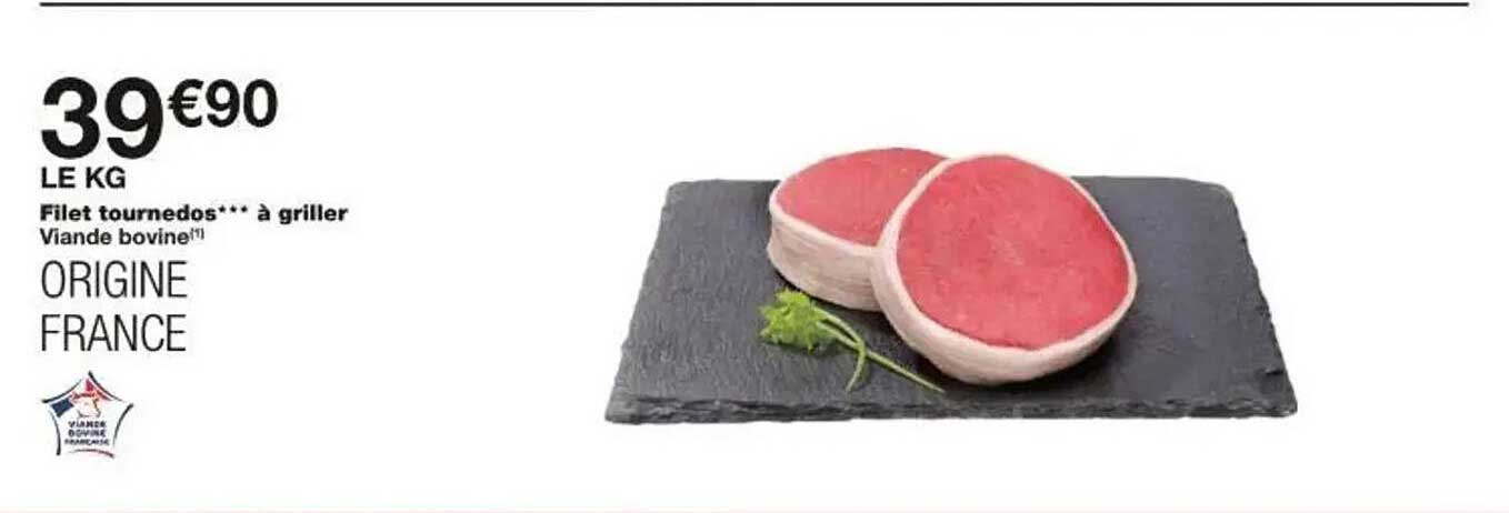 Filet tournedos*** à griller