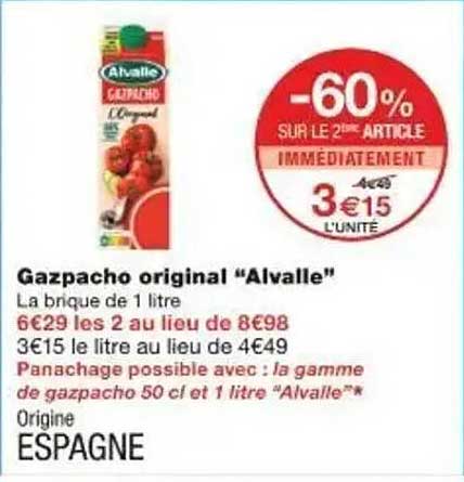 Gazpacho original "Alvalle"