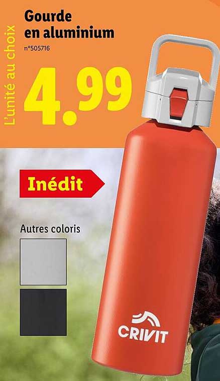 Gourde en aluminium