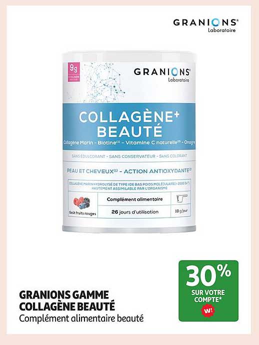 GRANIONS GAMME COLLAGÈNE BEAUTÉ