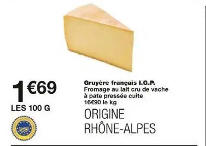 Gruyère français I.G.P.