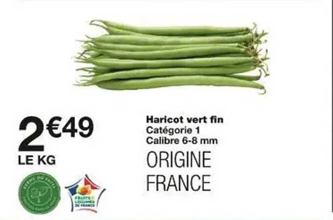 Haricot vert fin