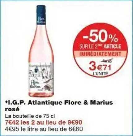 I.G.P. Atlantique Flore & Marius rosé