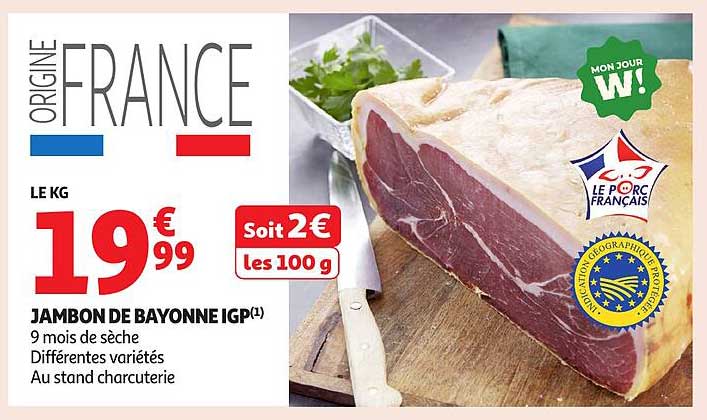 JAMBON DE BAYONNE IGP