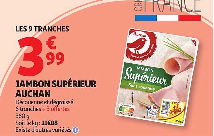 JAMBON SUPÉRIEUR AUCHAN