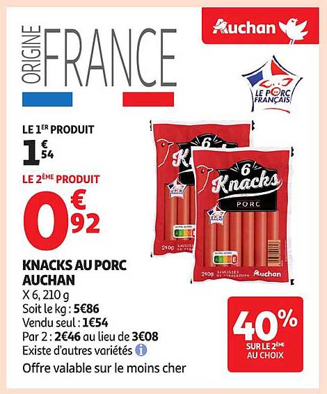 KNACKS AU PORC AUCHAN