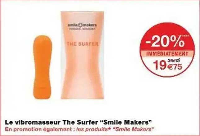 Le vibromasseur The Surfer “Smile Makers”