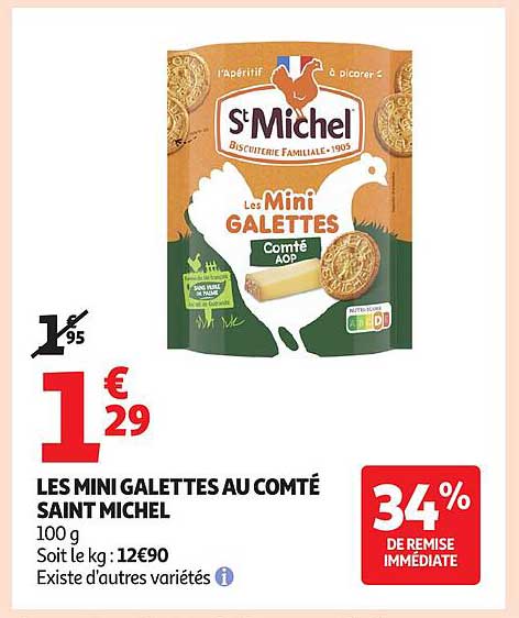 LES MINI GALETTES AU COMTÉ SAINT MICHEL
