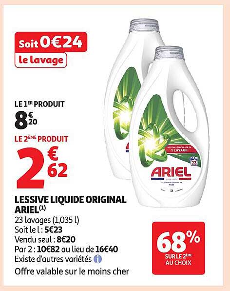 LESSIVE LIQUIDE ORIGINAL ARIEL