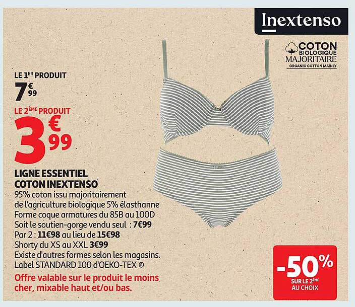 LIGNE ESSENTIEL COTON INEXTENSO