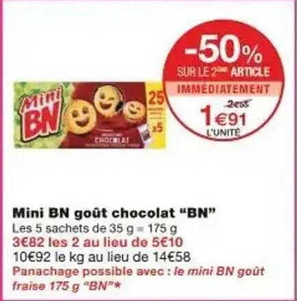 Mini BN goût chocolat "BN"