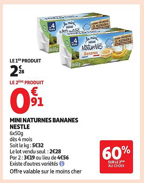 MINI NATURNES BANANES NESTLE