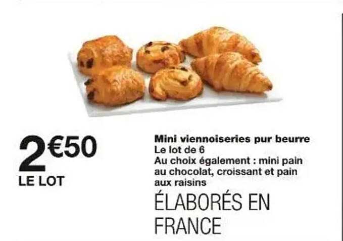 Mini viennoiseries pur beurre