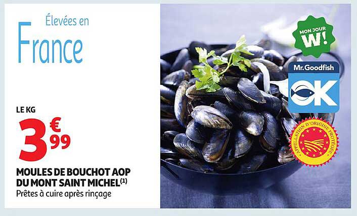 MOULES DE BOUCHOT AOP DU MONT SAINT MICHEL