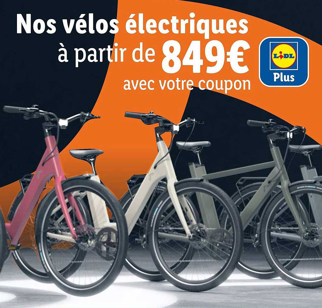 Nos vélos électriques à partir de 849€ avec votre coupon