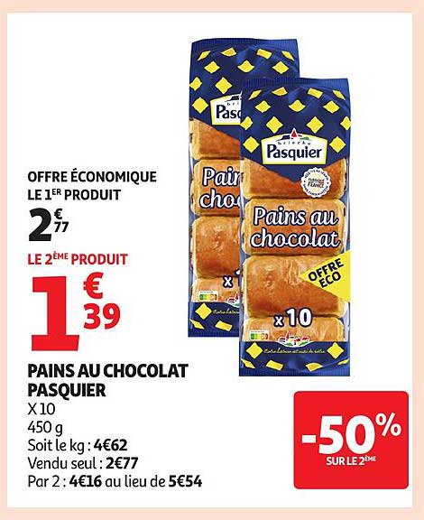 Pains au chocolat Pasquier