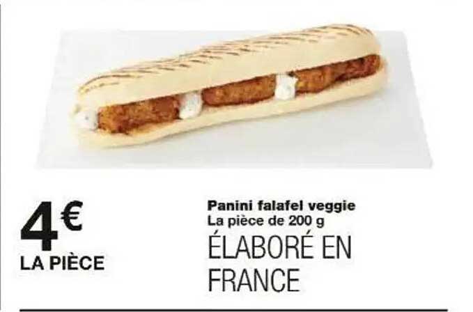 Panini falafel veggie