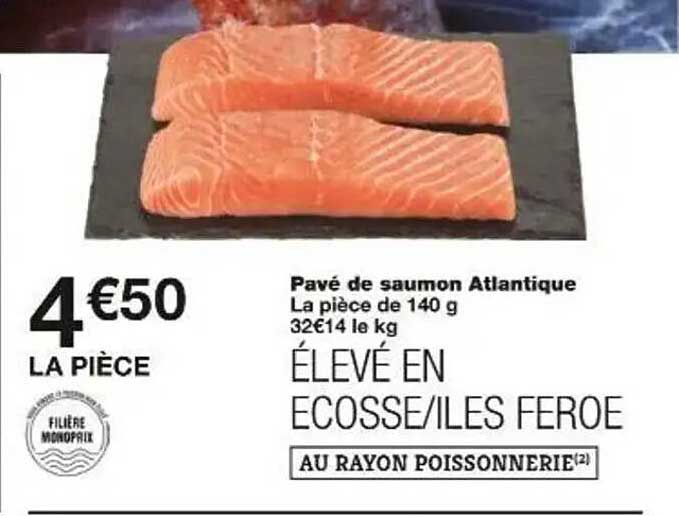 Pavé de saumon Atlantique