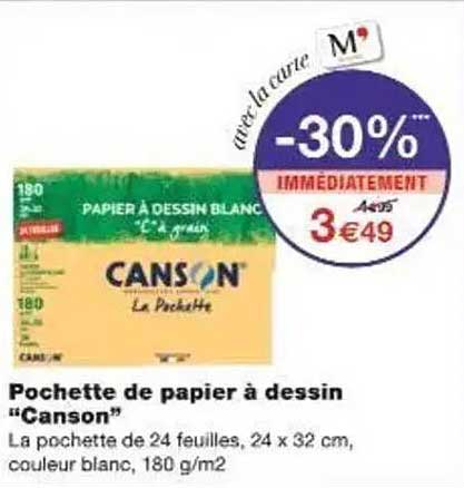Pochette de papier à dessin "Canson"
