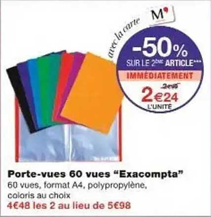 Porte-vues 60 vues "Exacompta"