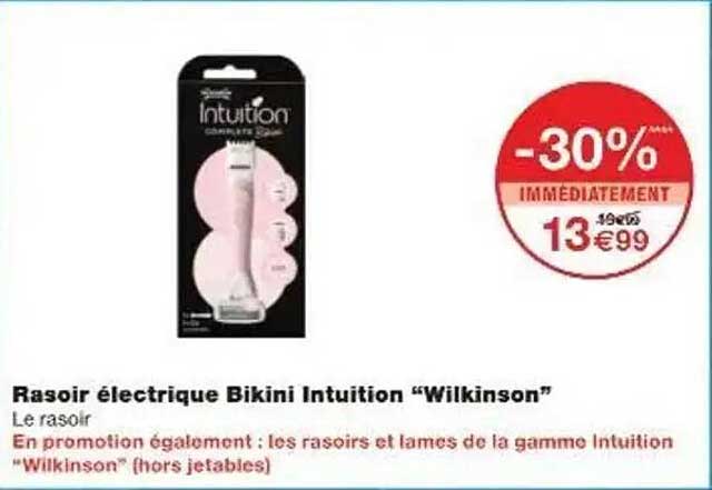 Rasoir électrique Bikini Intuition “Wilkinson”