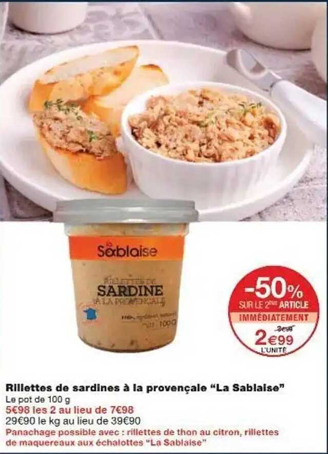 Rillettes de sardines à la provençale "La Sablaiße"
