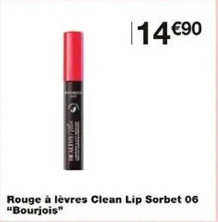 Rouge à lèvres Clean Lip Sorbet 06 "Bourjois"