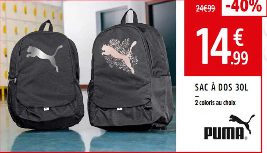 SAC À DOS 30L - 2 coloris au choix