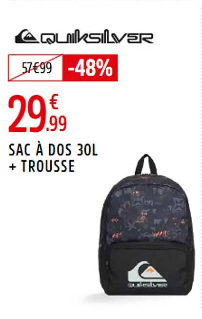 SAC À DOS 30L + TROUSSE