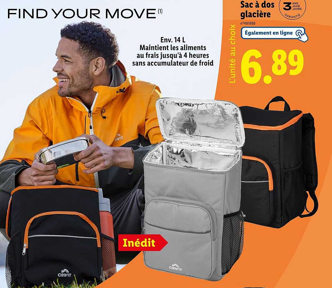 Sac à dos glaciere