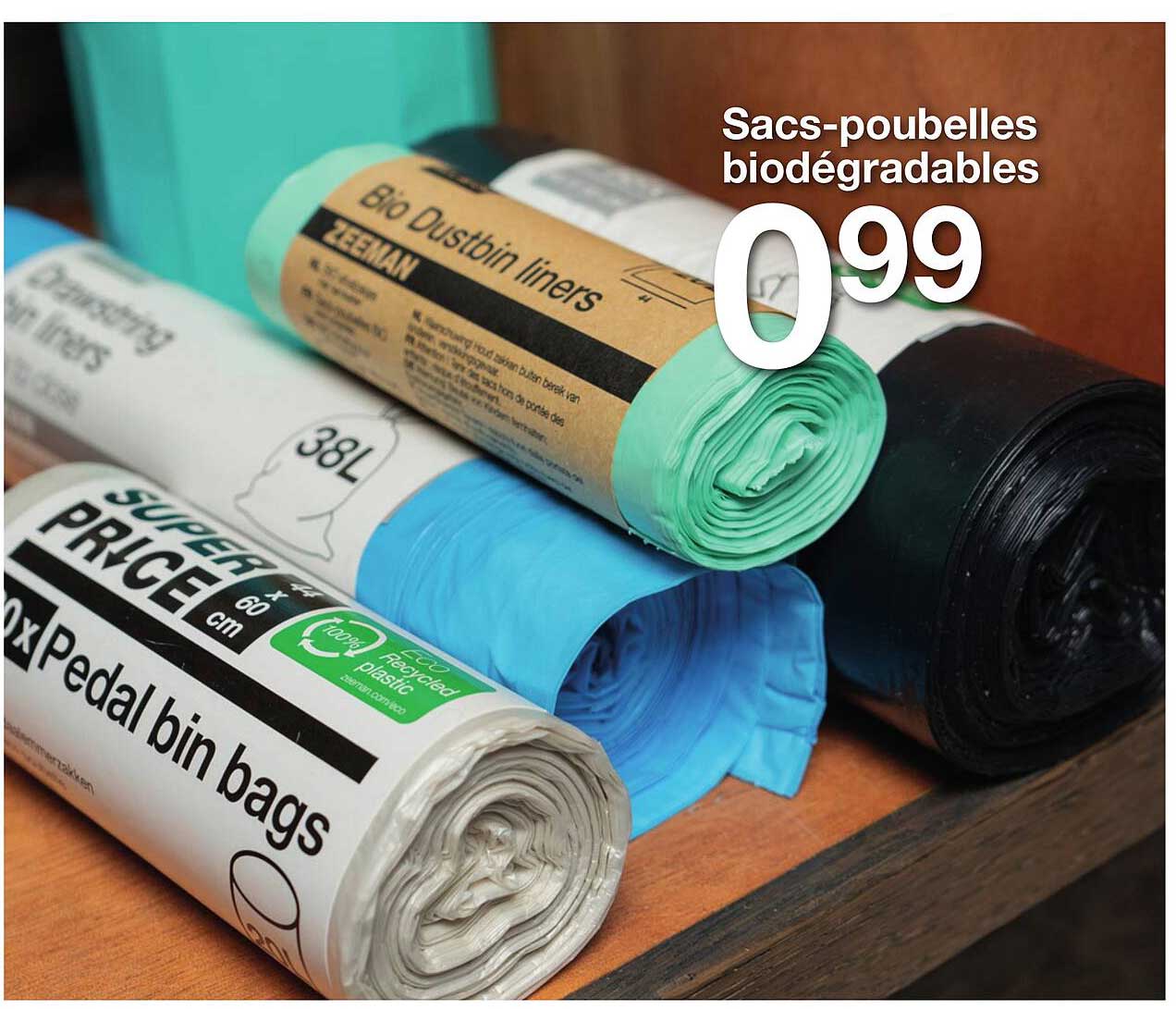 Sacs-poubelles biodégradables