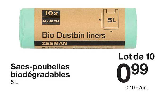 Sacs-poubelles biodégradables