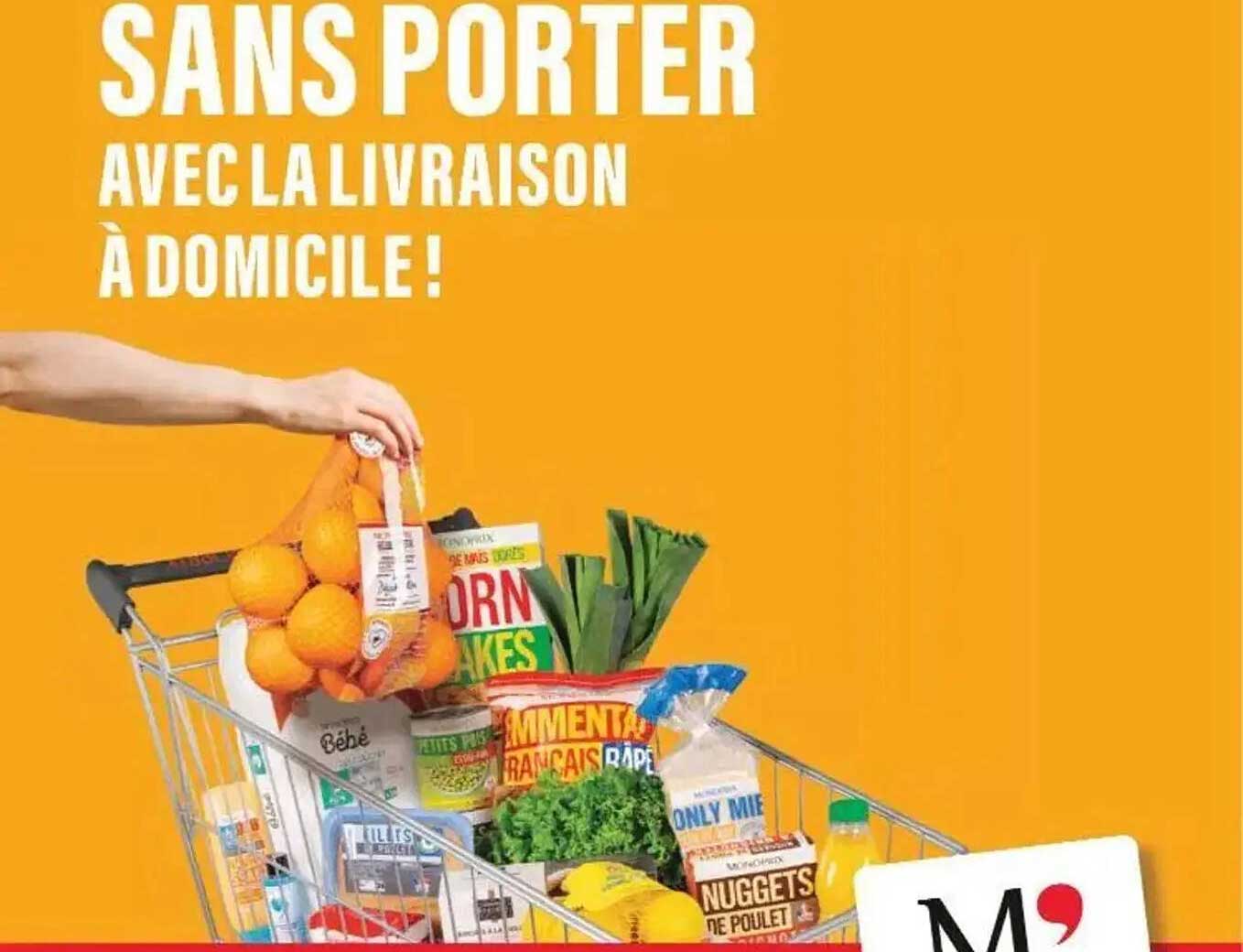 Sans port avec la livraison à domicile !