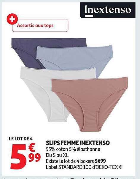 SLIPS FEMME INEXTENSO