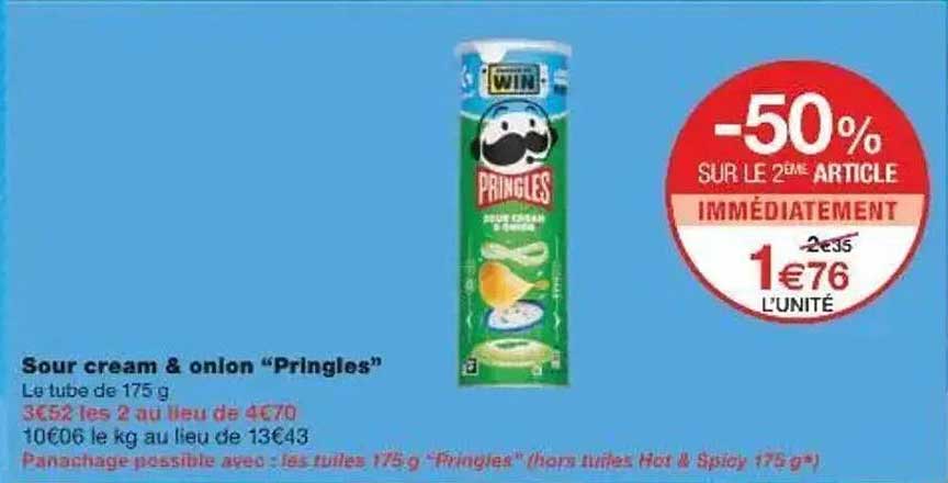 Sour cream & onion "Pringles"