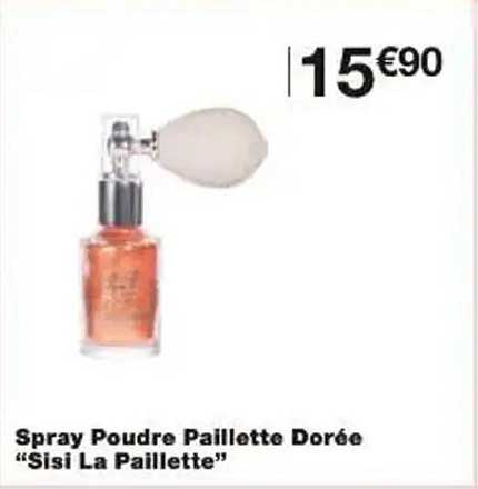 Spray Poudre Paillette Dorée "Sisi La Paillette"