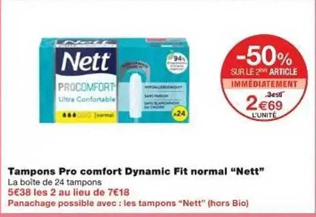 Tampons Pro comfort Dynamic Fit normal “Nett”