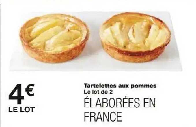 Tartelette aux pommes - Le lot de 2
