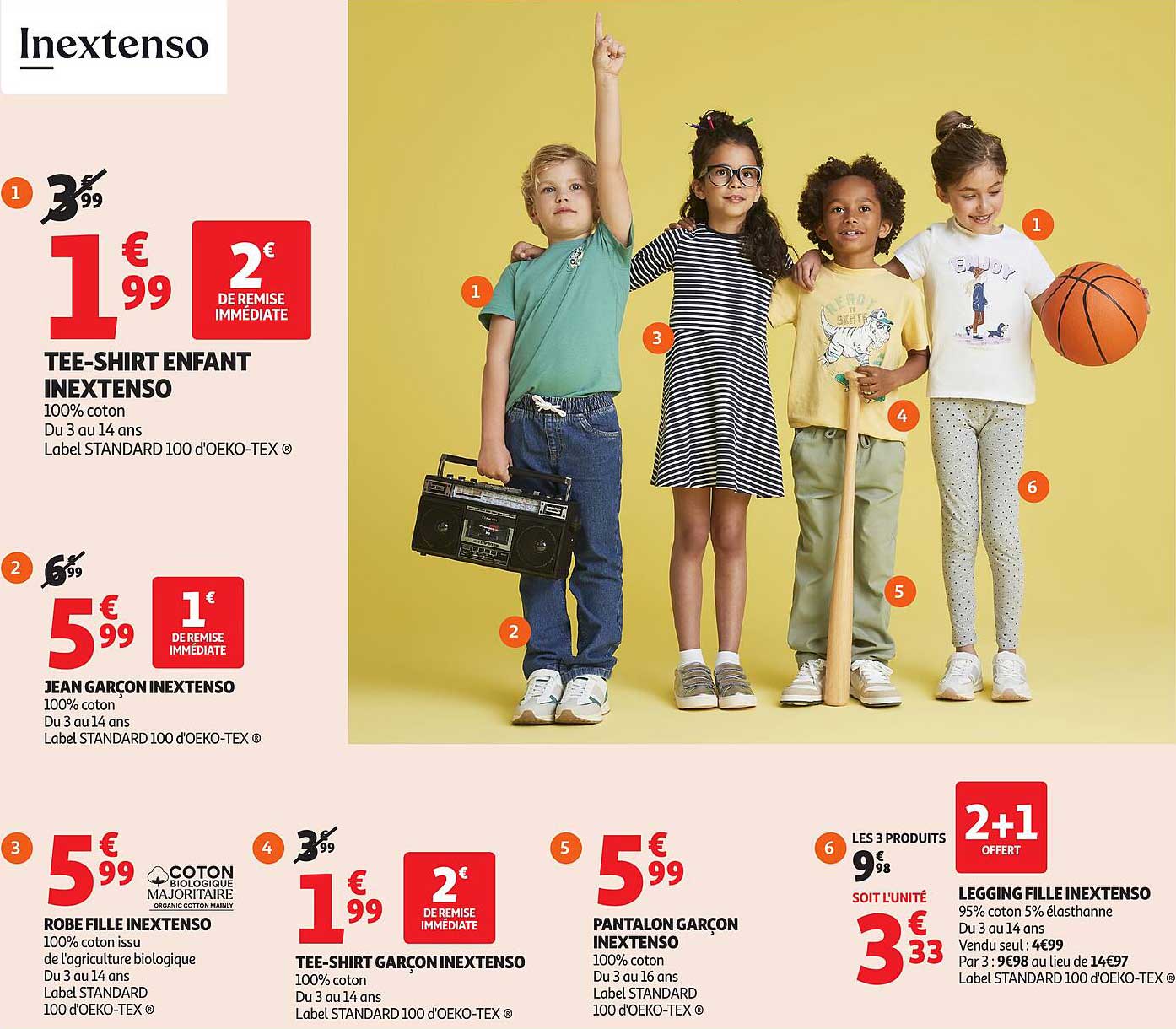 TEE-SHIRT ENFANT INEXTENSO
