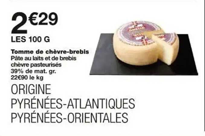 Tomme de chèvre-brebis